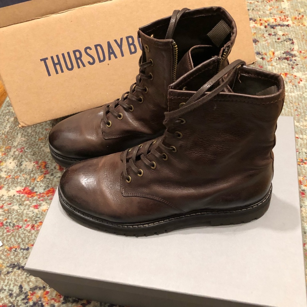 Thursday Combat Boots- JAVA Color - Picture 10 of 12